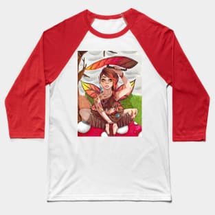 Autumn Leaf Baseball T-Shirt